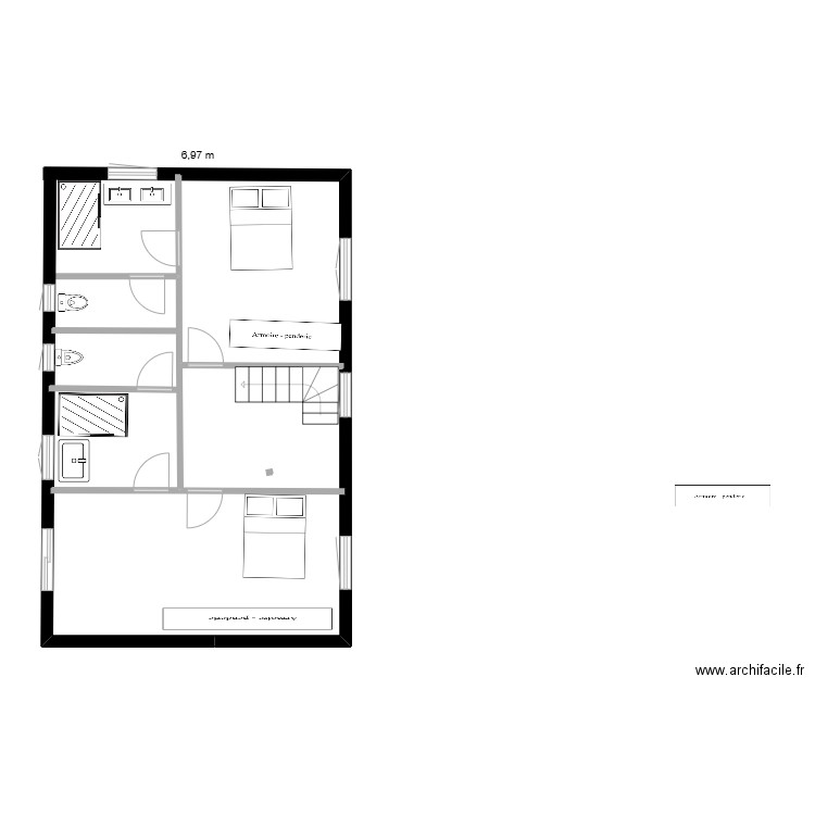 Maison perso 1er étage n 2. Plan de 0 pièce et 0 m2