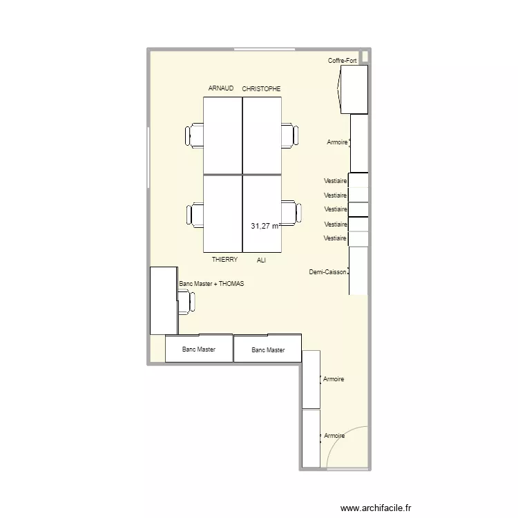 Bureau. Plan de 