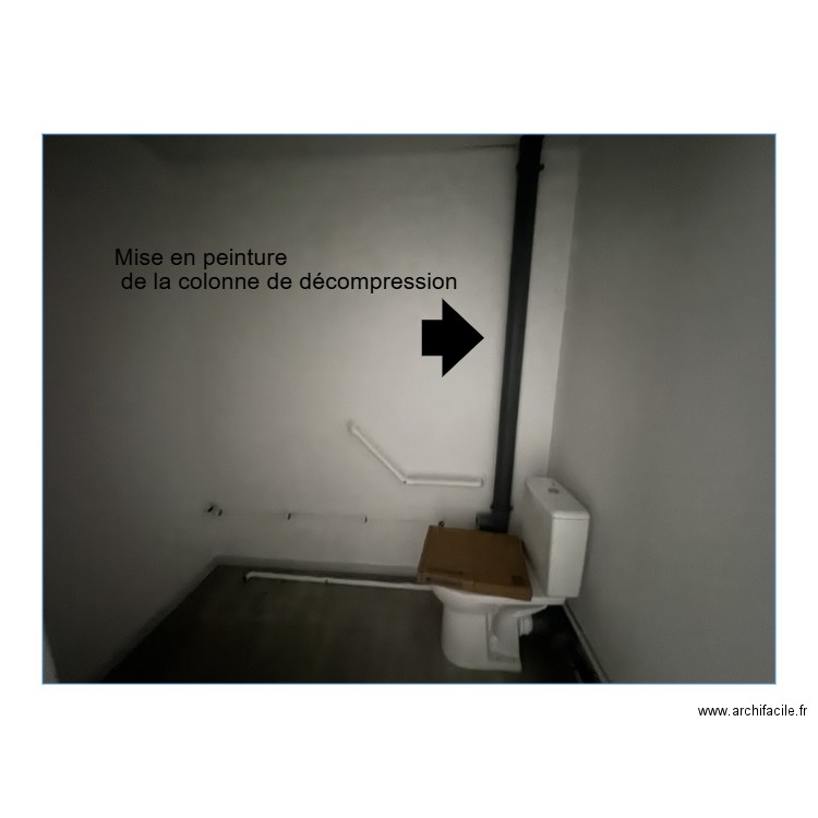 sanitaire colonne de decompression. Plan de 0 pièce et 0 m2