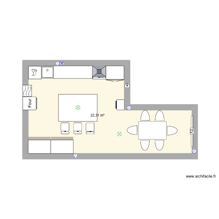cuisine. Plan de 0 pièce et 0 m2 cuisine. Plan de 0 pièce et 0 m2