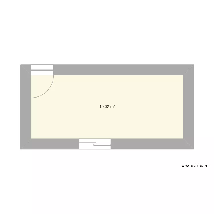 MARQUETTE MARIE. Plan de 1  et 15 m²