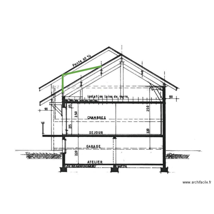 iench profile. Plan de 0 pièce et 0 m2