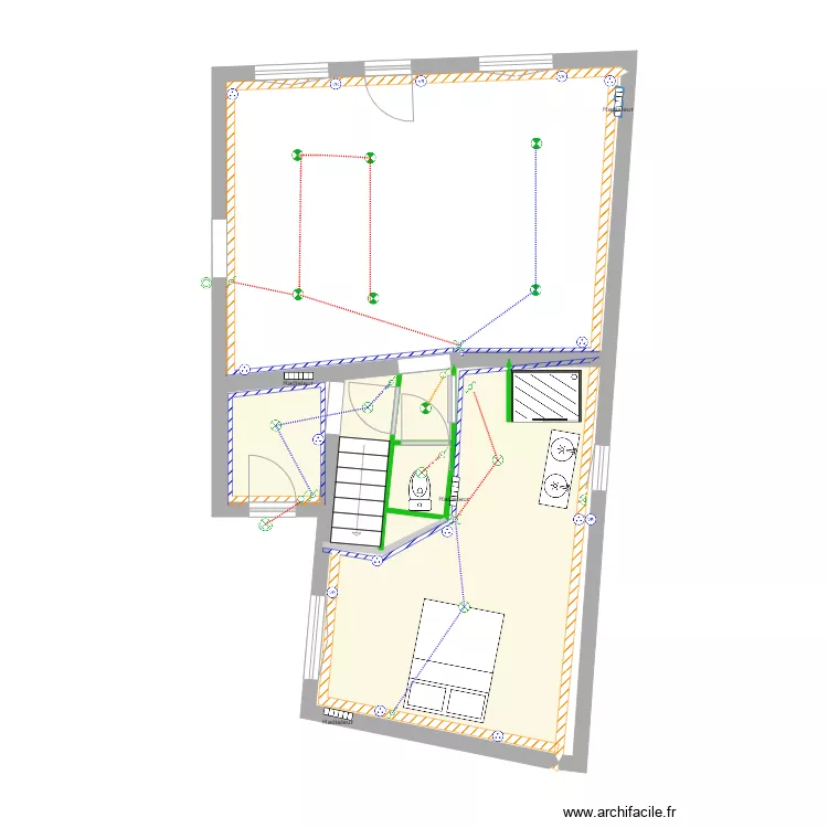 Implanation electrique evrard savigny sur braye. Plan de 