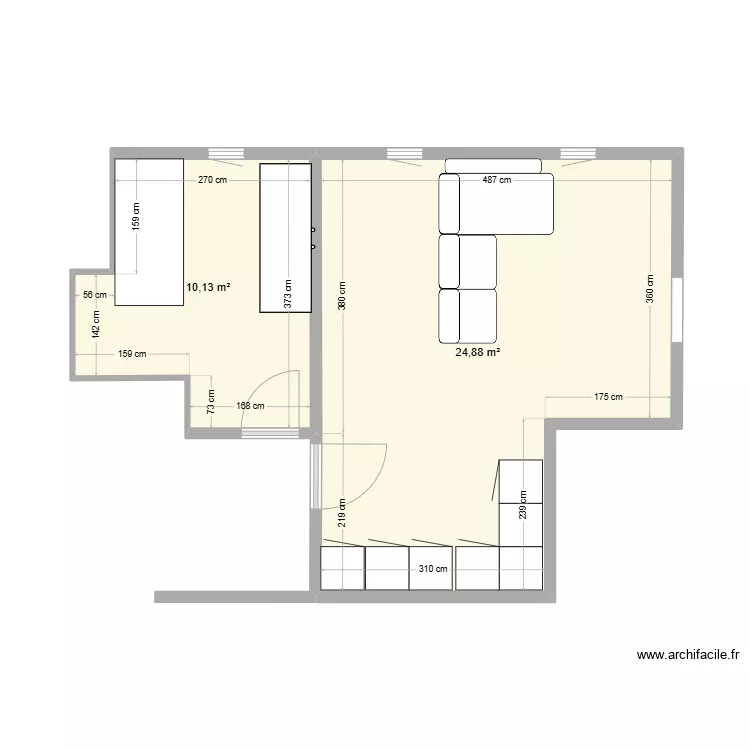 appart. Plan de appart. Plan de