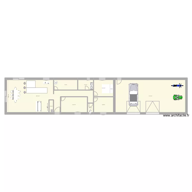 maison construction. Plan de 9  et 180 m²