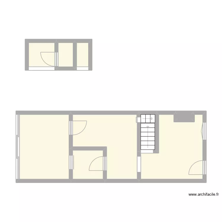 TOUASSI - LE PETIT QUEVILLY. Plan de 16 et 64 m² TOUASSI - LE PETIT QUEVILLY. Plan de 16 et 64 m²