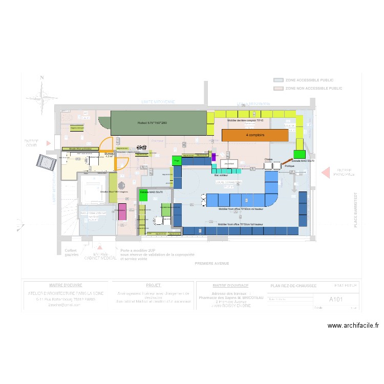 Pcie RDC v24/11/25 bis. Plan de 1 pièce et 4 m2