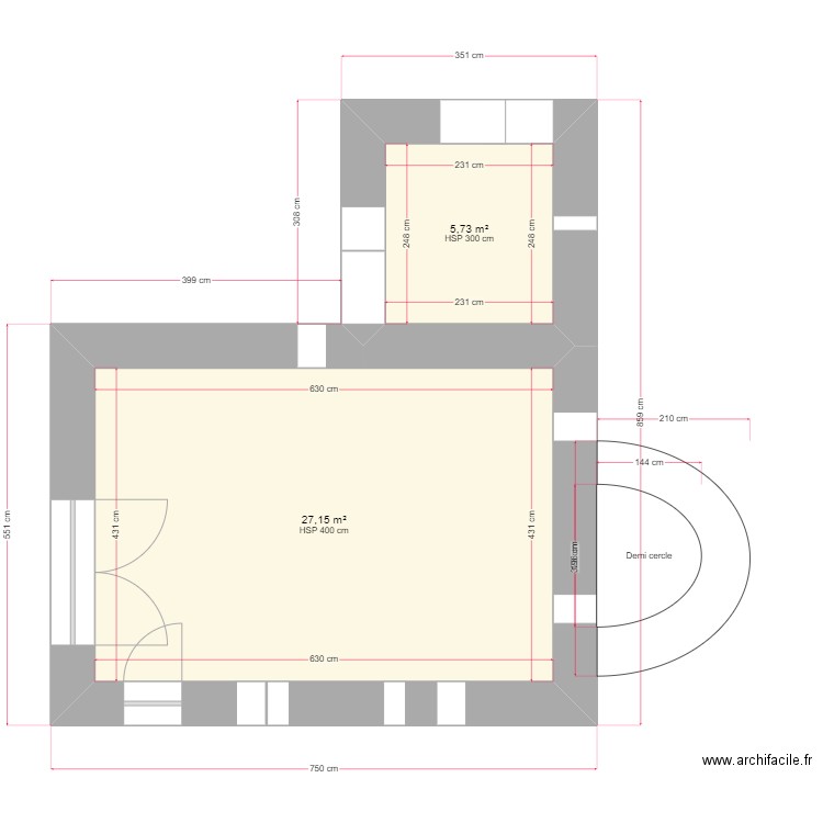 plan grange cezas. Plan de 0 pièce et 0 m2