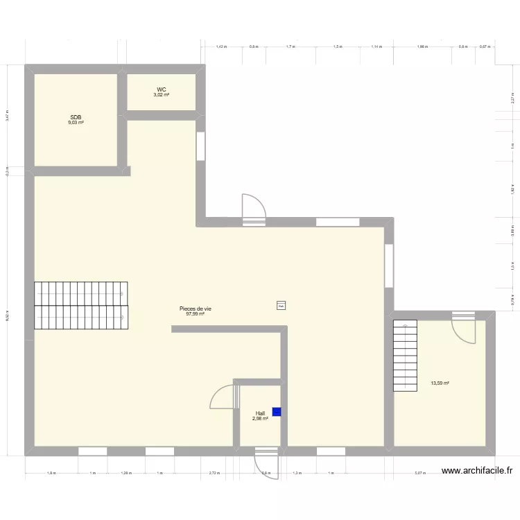 ferme carvin. Plan de 5 Pièces et 127 m² ferme carvin. Plan de 5 Pièces et 127 m²
