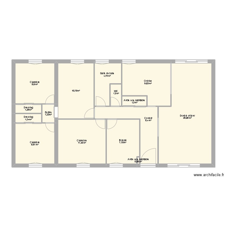 Maison. Plan de 0 pièce et 0 m2