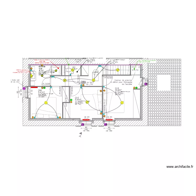 LEFLOUR ELEC ETAGE. Plan de LEFLOUR ELEC ETAGE. Plan de