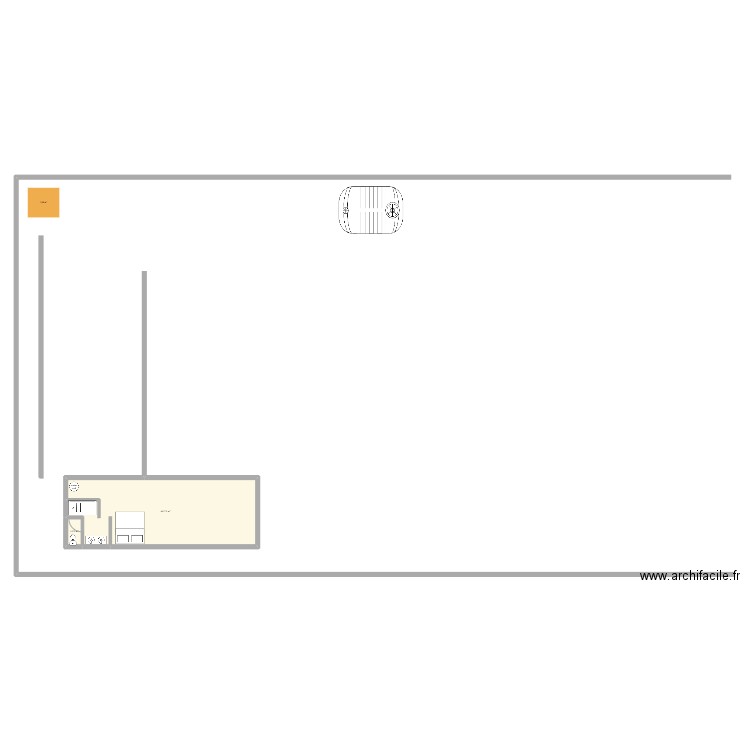 test. Plan de 2 pièces et 48 m2