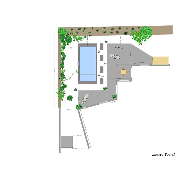 Piscine margelles. Plan de 0 pièce et 0 m2