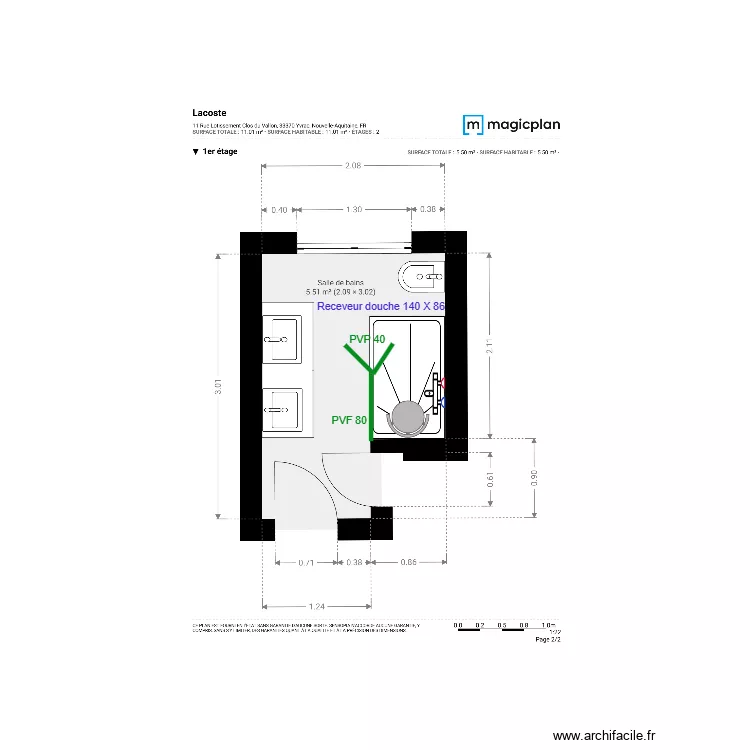 Plan Projet  Mme. Lacoste. Plan de 