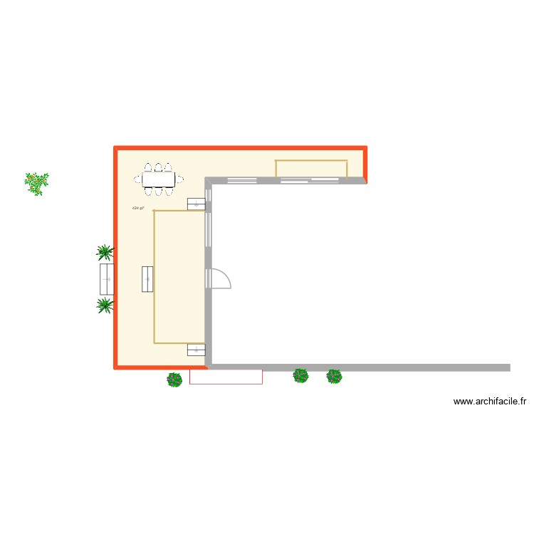 Terrasse Cap-&agrave;-l\'aigle. Plan de 0 pièce et 0 m2