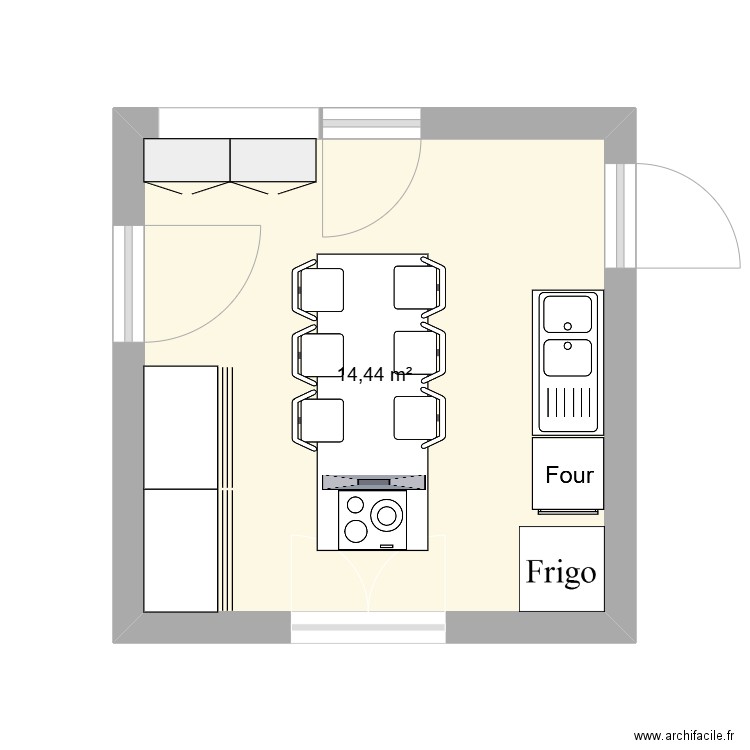 CUISINE. Plan de 0 pièce et 0 m2