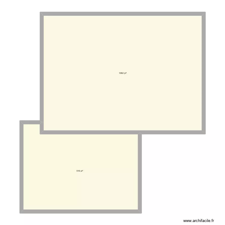 3501 principale. Plan de 2  et 147 m²