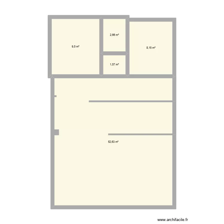 Ste-croix commercial rez copie 1. Plan de 5  et 75 m²
