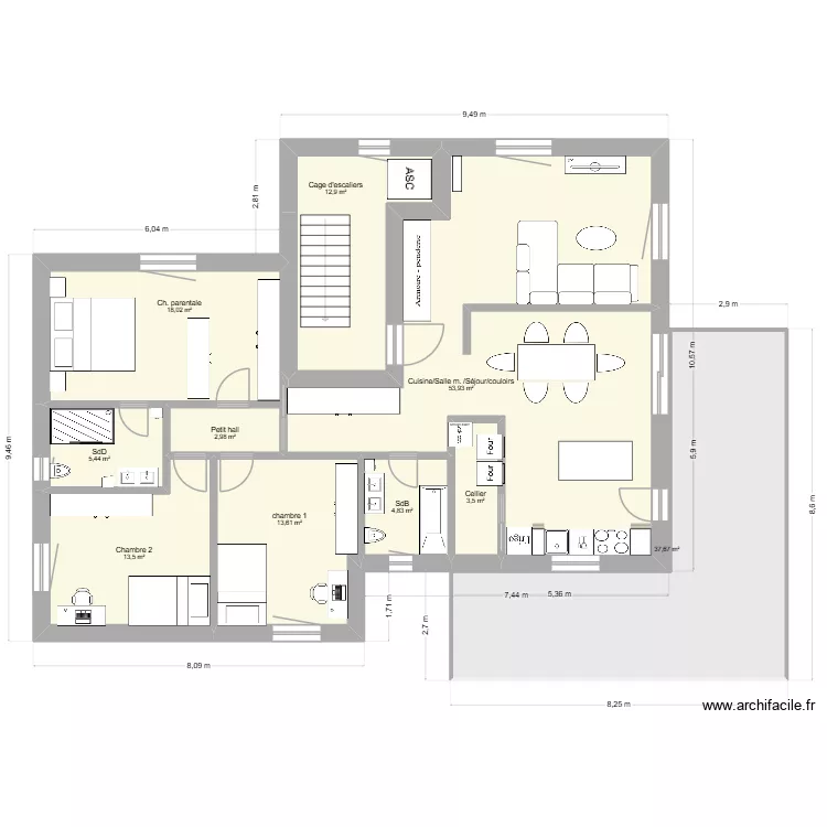 Plan_Conny1rez. Plan de 10 pièces et 166 m² Plan_Conny1rez. Plan de 10 pièces et 166 m²