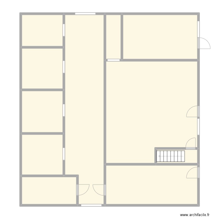 plan schuur. Plan de 11 pièces et 169 m2