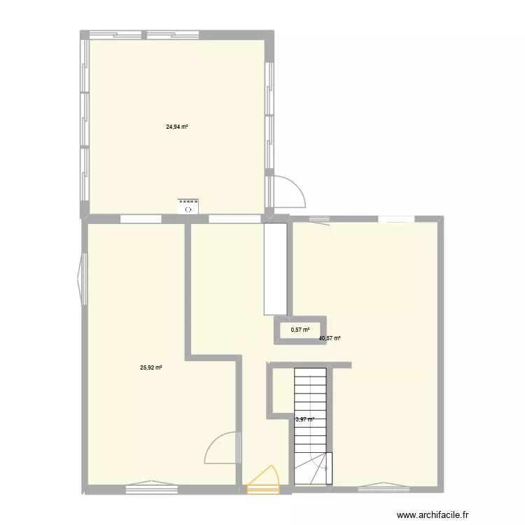 Passardière - rénov. Plan de 5 Pièces et 96 m² Passardière - rénov. Plan de 5 Pièces et 96 m²