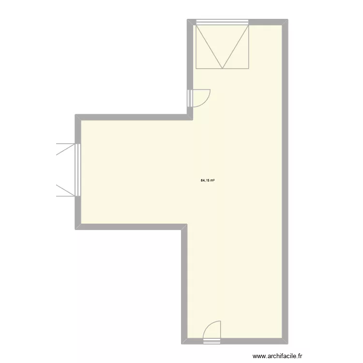 m&eacute;cano. Plan de 1  et 87 m²