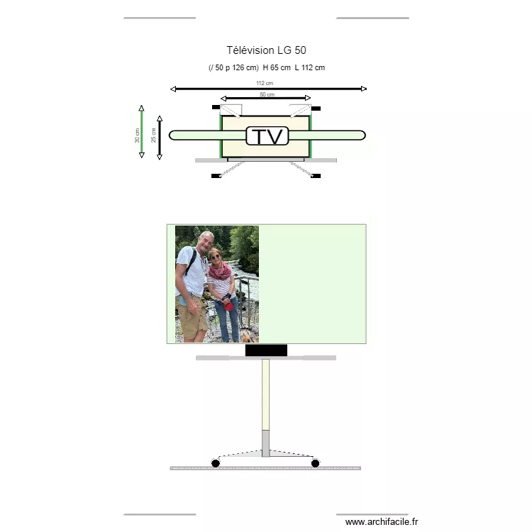 I- 01 T&eacute;l&eacute;vision 12. Plan de 