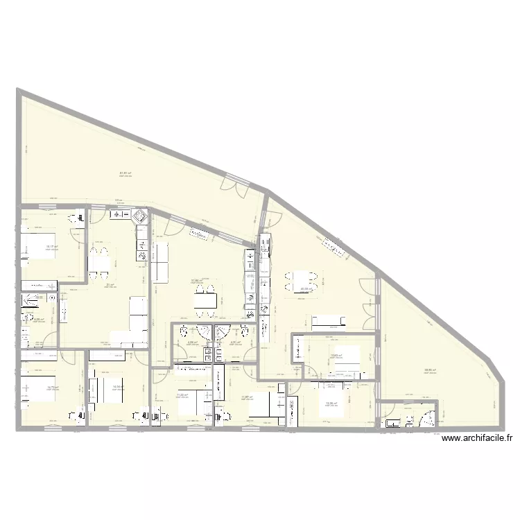 gandara t2+t2+t3 modif chambre avec wc. Plan de gandara t2+t2+t3 modif chambre avec wc. Plan de
