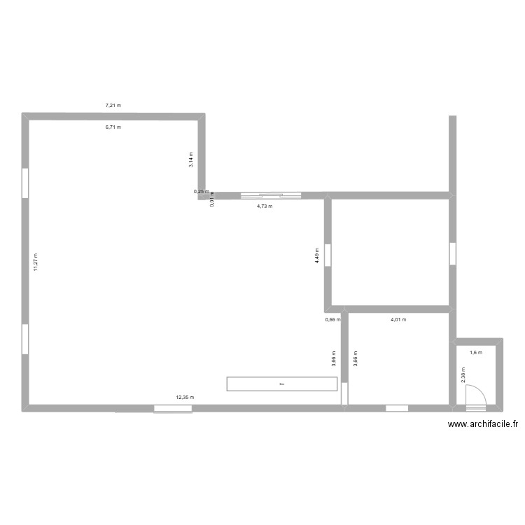 resto. Plan de 4 pièces et 157 m2
