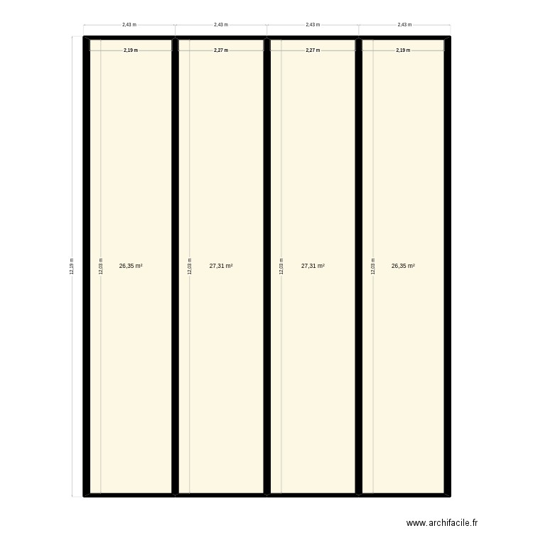 maison container 2. Plan de 4 pièces et 107 m2