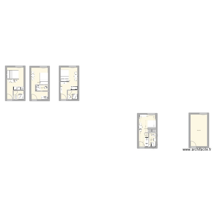 Anzère_1. Plan de 11 pièces et 75 m2