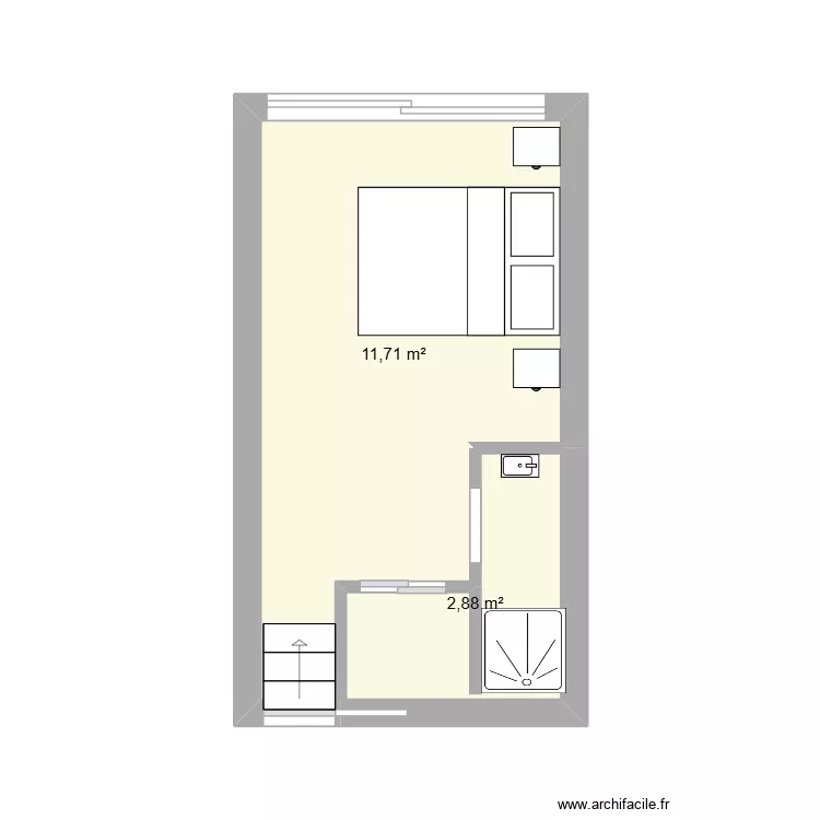 Franck. Plan de 2 et 15 m² Franck. Plan de 2 et 15 m²