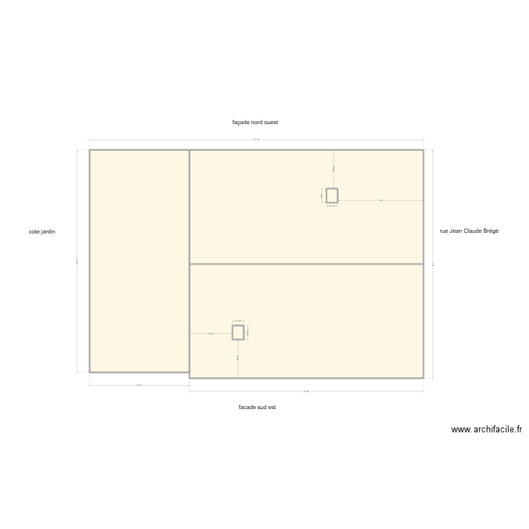 plan toiture. Plan de 5 pièces et 93 m2
