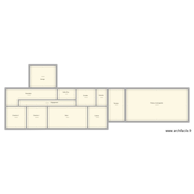 1er. Plan de 0 pièce et 0 m2