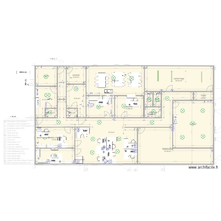 plan montussan v29 laurent. Plan de 36 pièces et 595 m2