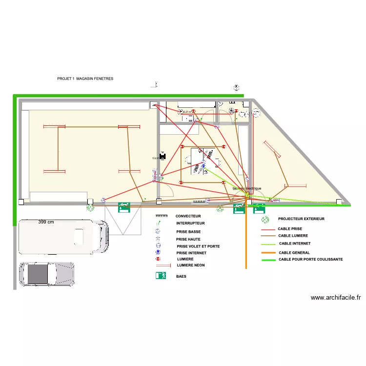 LOCAL LOCATIF 2020 electrique 2 du 24/03/2025. Plan de LOCAL LOCATIF 2020 electrique 2 du 24/03/2025. Plan de