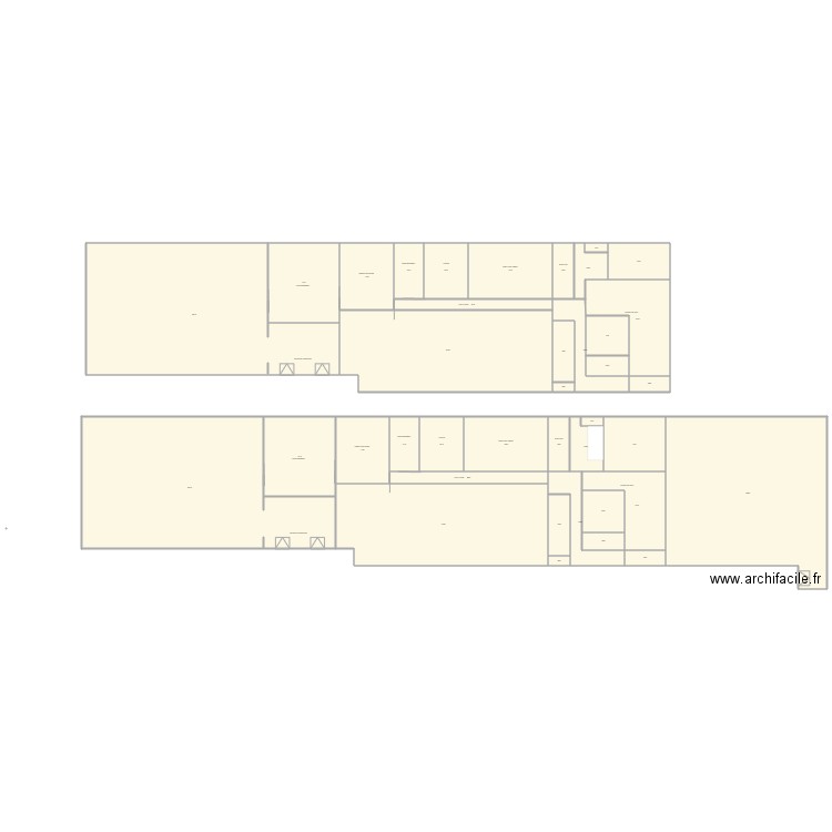 extension option droite. Plan de 39 pièces et 5992 m2