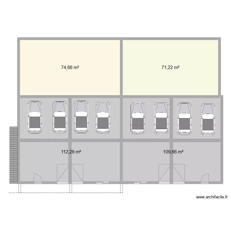 bastide 3D. Plan de 10  et 958 m²