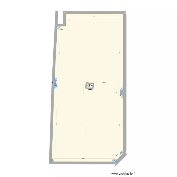 Local commercial - base 2. Plan de 2  et 78 m²