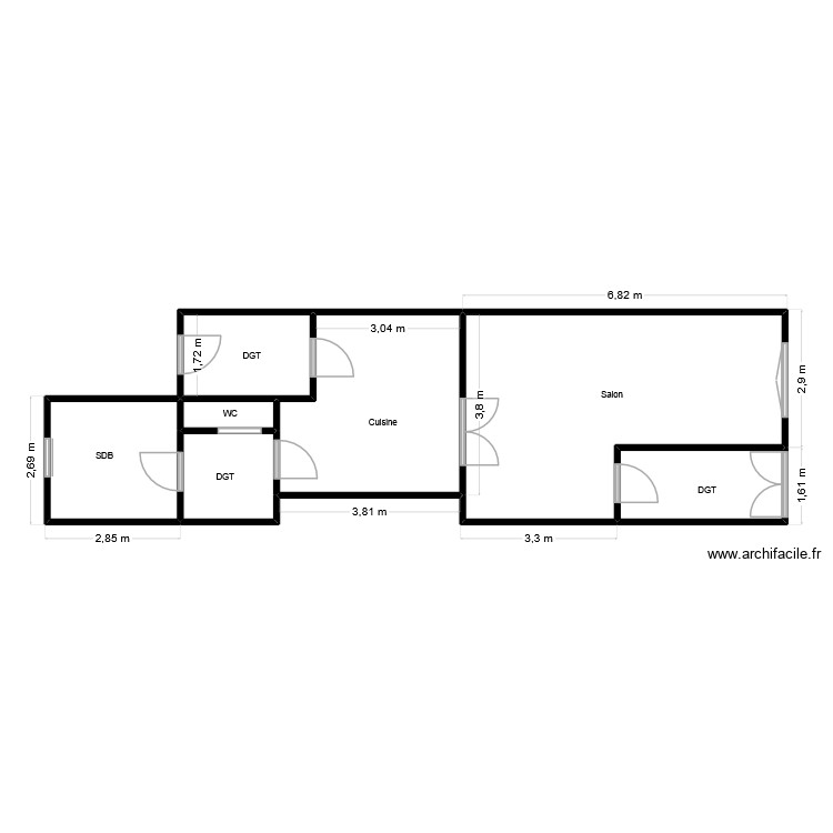 YAZIDI RDC EX. Plan de 0 pièce et 0 m2