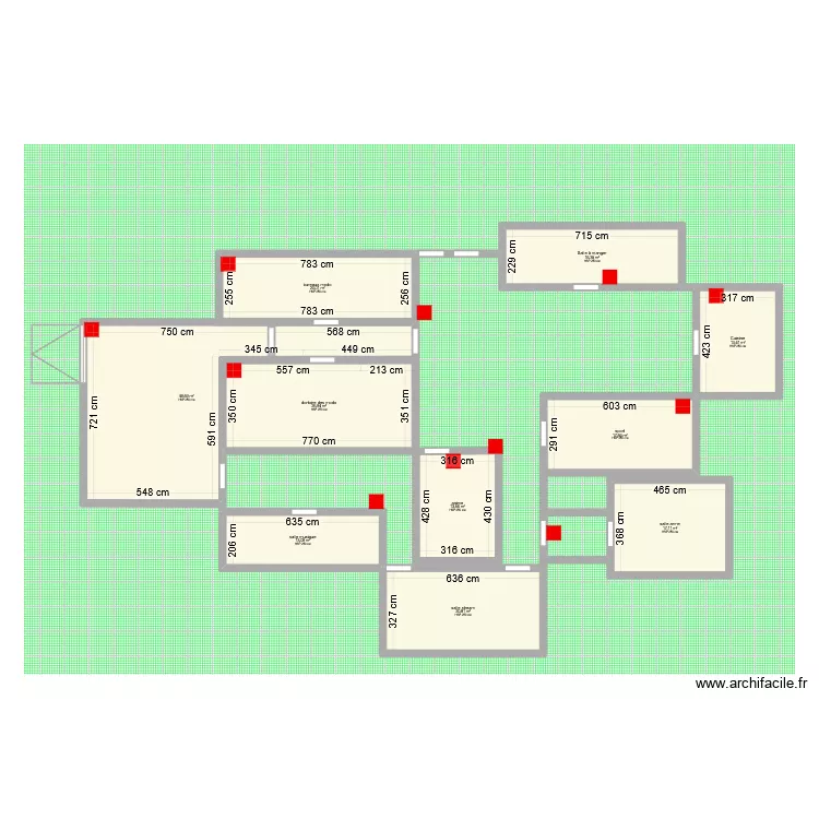 lock2. Plan de 10  et 208 m²