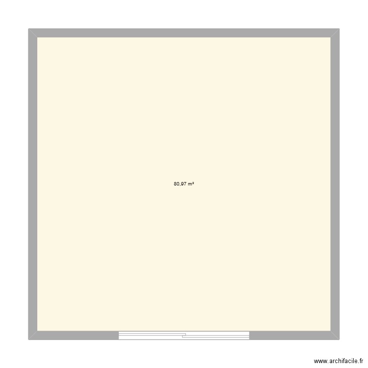 maison geruge. Plan de 1 pièce et 81 m2