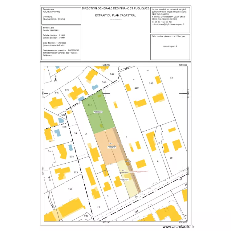 11 RTE DE TOULOUSE v2. Plan de 11 RTE DE TOULOUSE v2. Plan de