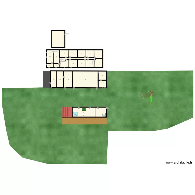 Bernon. Plan de 24  et 776 m²