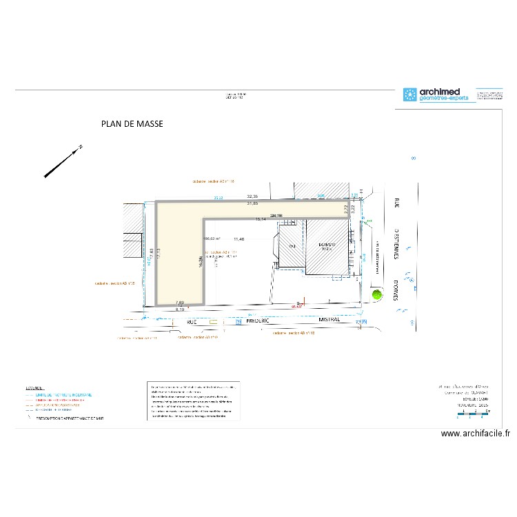 PLAN MASSE ESTIENNE D'orves. Plan de 1 pièce et 197 m2