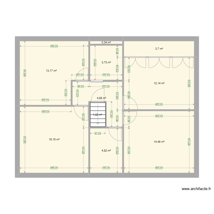 Plan de Base Mamie c&ocirc;t&eacute;. Plan de 0 pièce et 0 m2