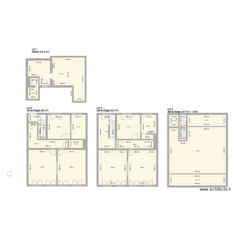 App de la gare . Plan de 20 pièces et 262 m2