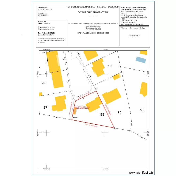 DP 2 SALAUN 1. Plan de 