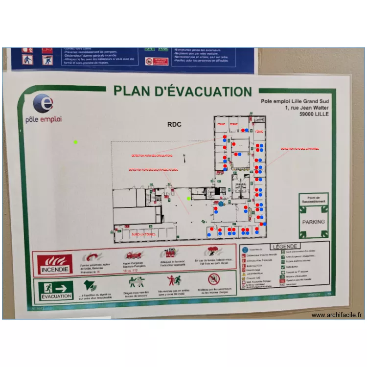 RDC LES REFLETS DE LILLE. Plan de 