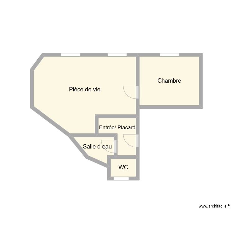 2505 MENGUY R+2. Plan de 5 pièces et 11 m2